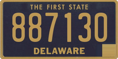 DE license plate 887130