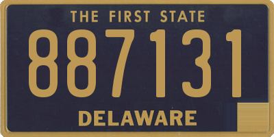 DE license plate 887131