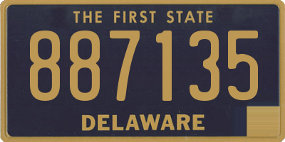 DE license plate 887135