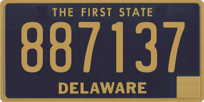 DE license plate 887137