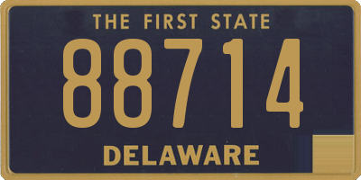DE license plate 88714