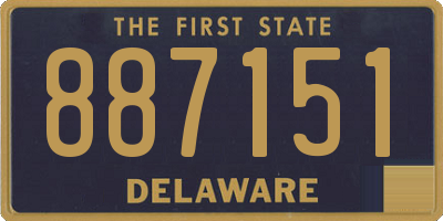 DE license plate 887151