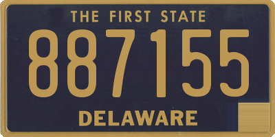 DE license plate 887155