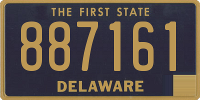 DE license plate 887161
