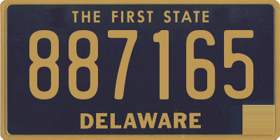 DE license plate 887165