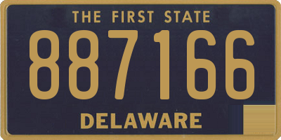 DE license plate 887166
