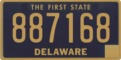 DE license plate 887168