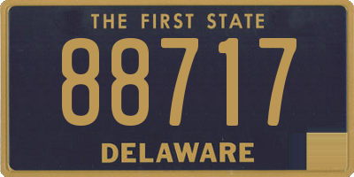 DE license plate 88717
