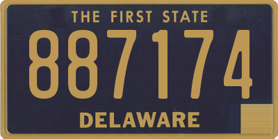 DE license plate 887174
