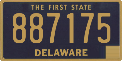 DE license plate 887175