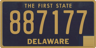DE license plate 887177