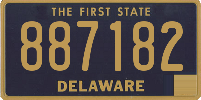 DE license plate 887182