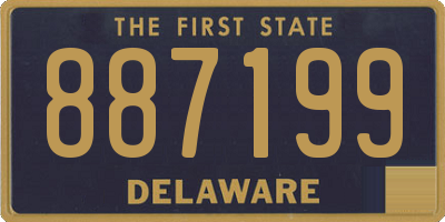 DE license plate 887199