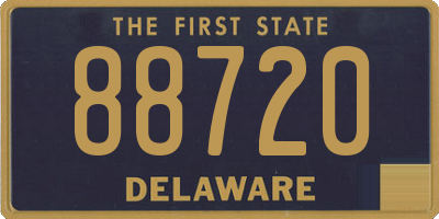 DE license plate 88720