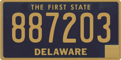 DE license plate 887203