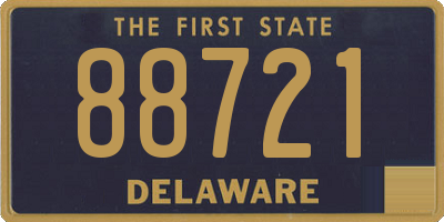 DE license plate 88721