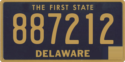 DE license plate 887212