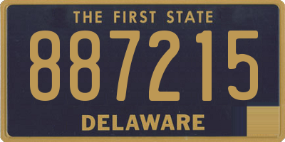 DE license plate 887215