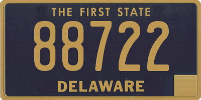 DE license plate 88722