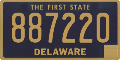 DE license plate 887220