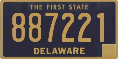 DE license plate 887221