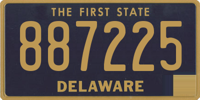 DE license plate 887225