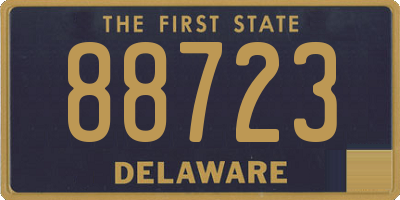 DE license plate 88723