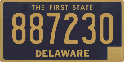 DE license plate 887230