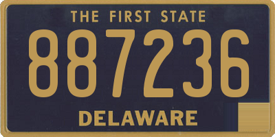 DE license plate 887236