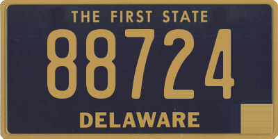 DE license plate 88724