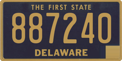 DE license plate 887240