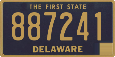 DE license plate 887241