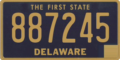 DE license plate 887245
