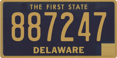 DE license plate 887247