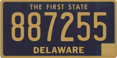 DE license plate 887255