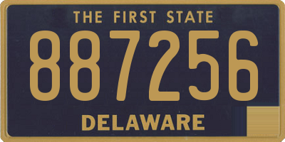 DE license plate 887256
