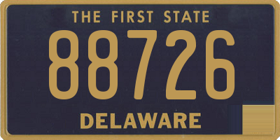DE license plate 88726