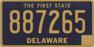 DE license plate 887265