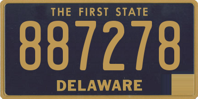 DE license plate 887278