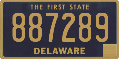 DE license plate 887289