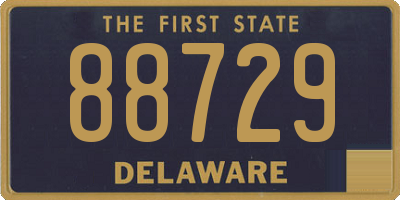 DE license plate 88729