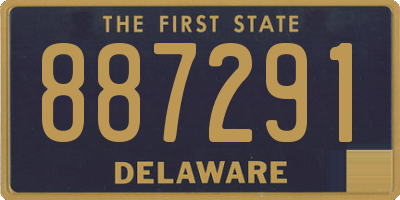 DE license plate 887291