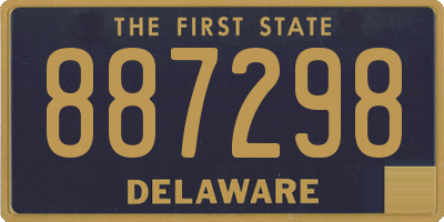 DE license plate 887298