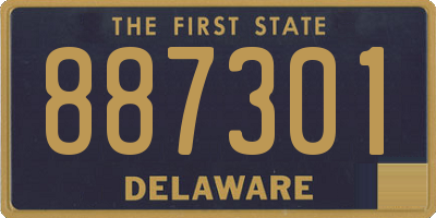 DE license plate 887301