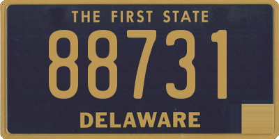 DE license plate 88731