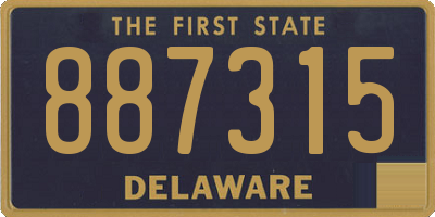 DE license plate 887315