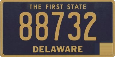 DE license plate 88732