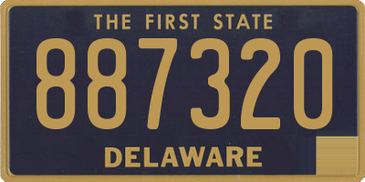 DE license plate 887320