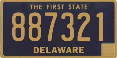 DE license plate 887321