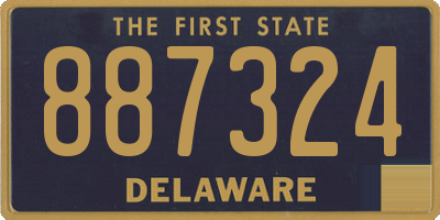 DE license plate 887324